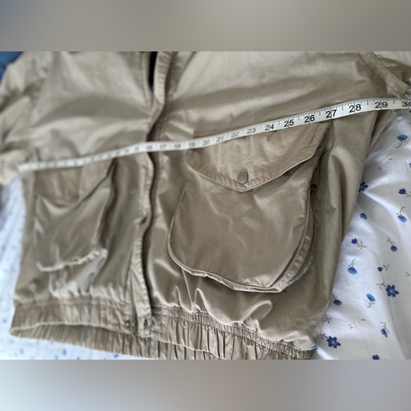 VTG 90s Tan Timberland Sz:XL Weathergear Fleece Lined windbreaker Bomber Jacket - Picture 3 of 16